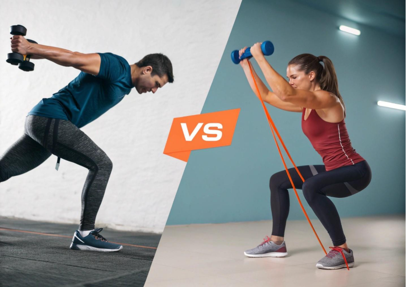 resistance bands vs dumbbells 