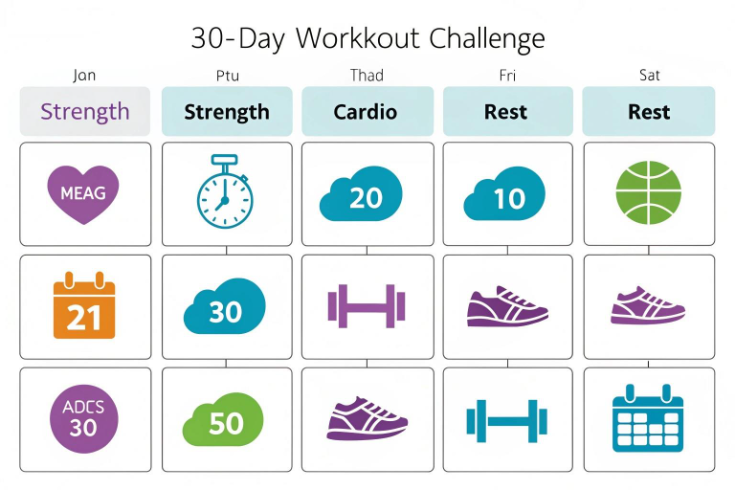 30-day fitness challenge