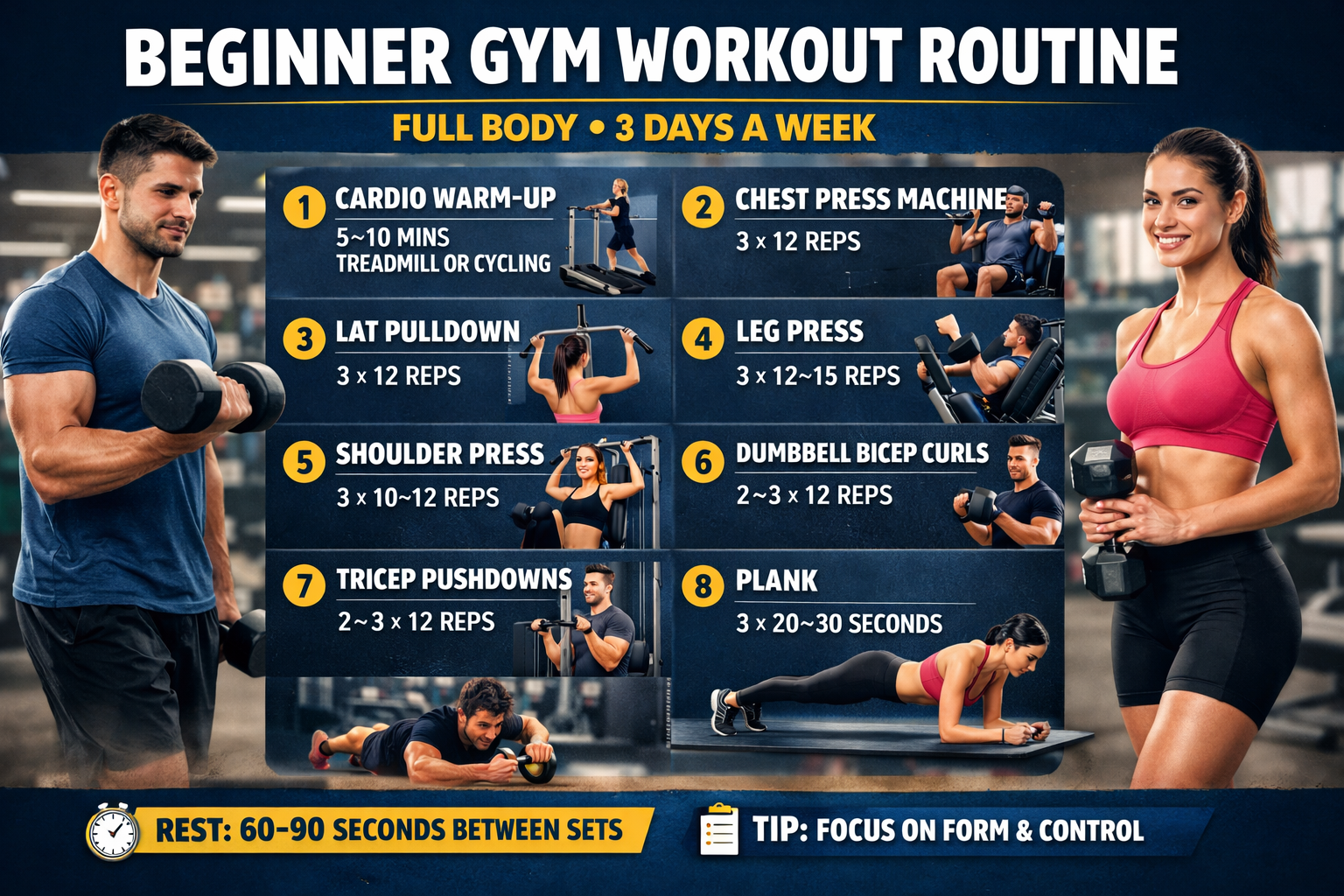 gym beginner workouts