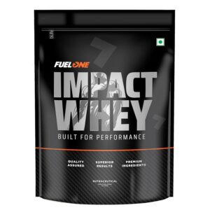 FUELONE Impact Whey Protein Powder, Cold Coffee (1kg / 2.2lbs) | 23g Protein per Scoop