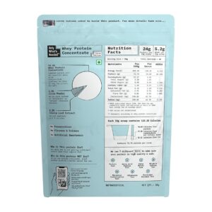 ONLY WHAT'S NEEDED By Food Pharmer - Whey Protein Concentrate 1kg | 24g per scoop | Cocoa Edition | No Added Sugar | No Added Flavours | No Added Artificial Sweeteners | No Added Colours | Lab Tested