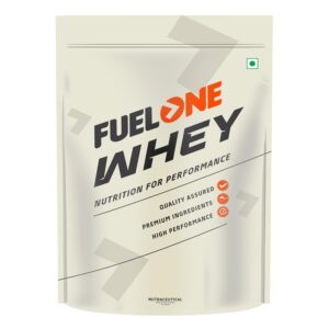 FUELONE Whey Protein (Mango, 1kg / 2.2lbs) | 24g Protein | 5.29g BCAA & 4.2g Glutamic Acid