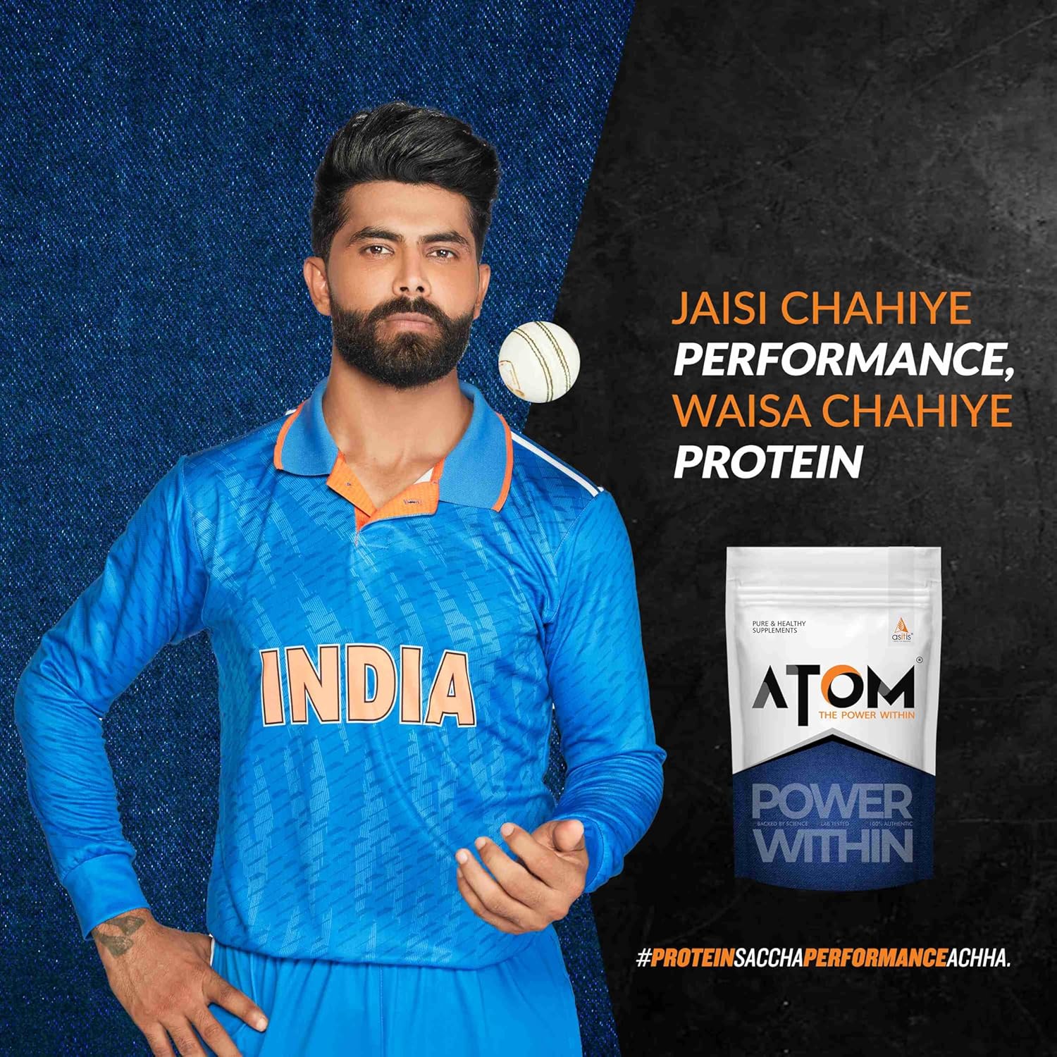 AS-IT-IS ATOM PWR Whey Protein with Enzymes, 24g Protein, 11g EAA, Lean Muscle Gains & Rapid Recovery, Easy Digest, 1Kg Rabri Rasmalai - Image 7