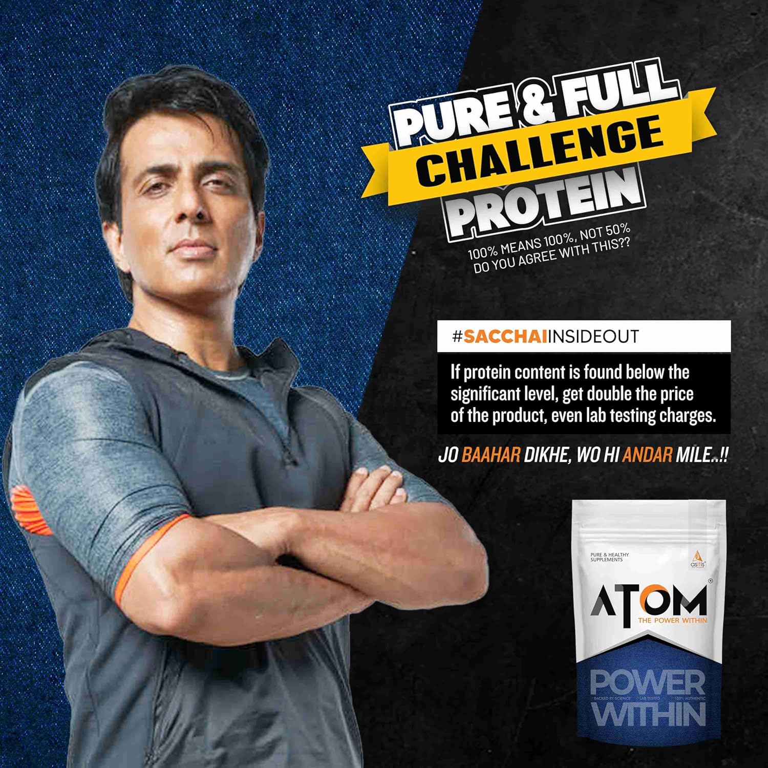 AS-IT-IS ATOM PWR Whey Protein with Enzymes, 24g Protein, 11g EAA, Lean Muscle Gains & Rapid Recovery, Easy Digest, 1Kg Rabri Rasmalai - Image 5