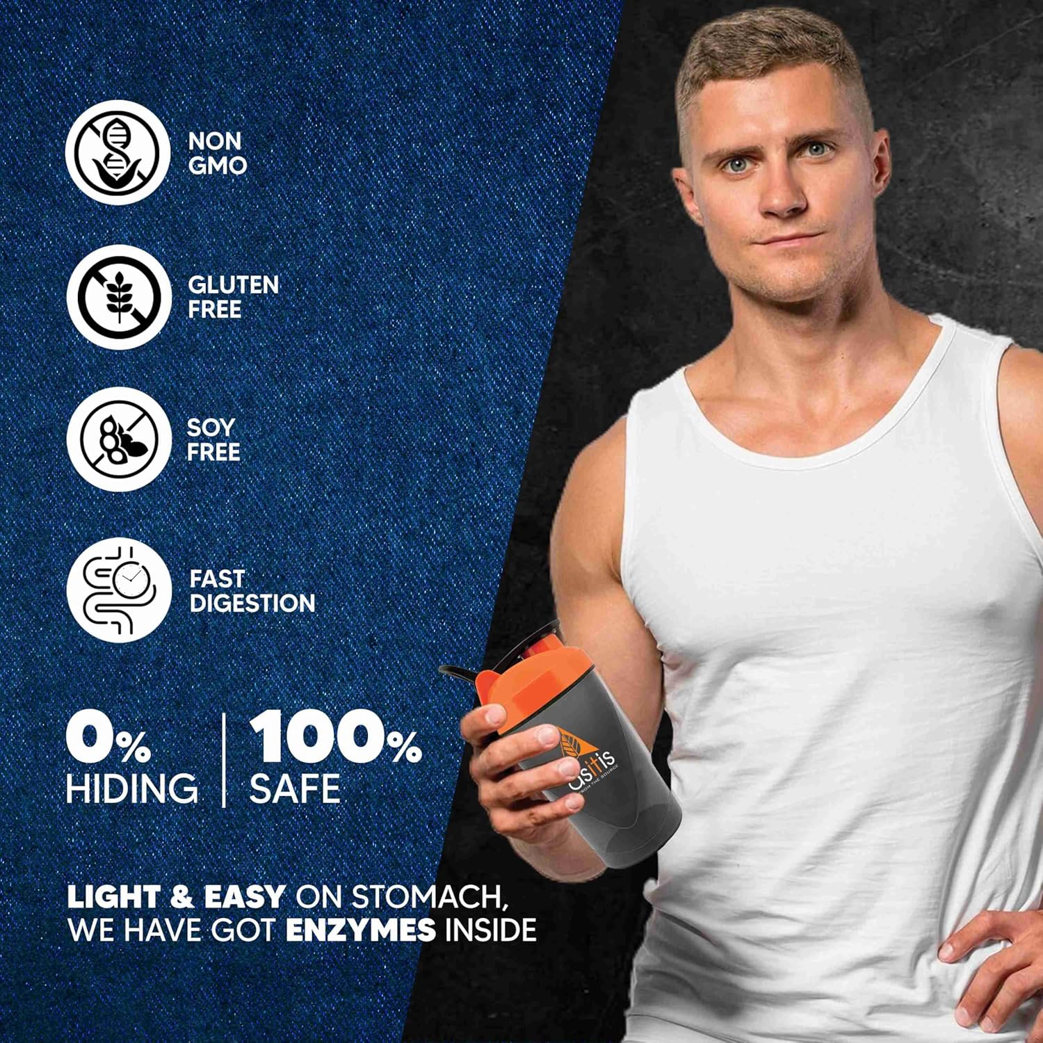 AS-IT-IS ATOM PWR Whey Protein with Enzymes, 24g Protein, 11g EAA, Lean Muscle Gains & Rapid Recovery, Easy Digest, 1Kg Rabri Rasmalai - Image 6