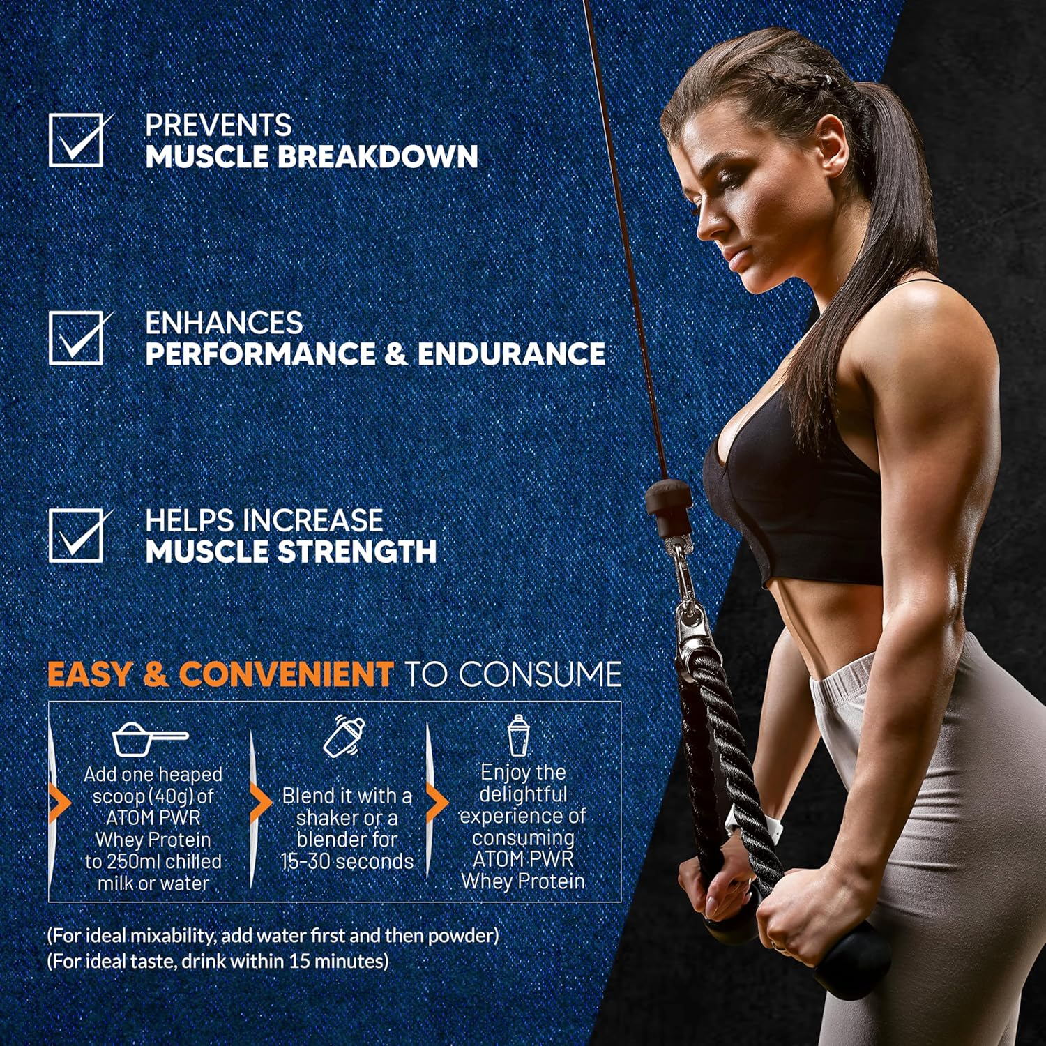 AS-IT-IS ATOM PWR Whey Protein with Enzymes, 24g Protein, 11g EAA, Lean Muscle Gains & Rapid Recovery, Easy Digest, 1Kg Rabri Rasmalai - Image 4