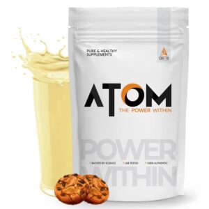 Asitis Nutrition ATOM Performance Whey 1Kg | With Safed Musli & Mucuna Pruriens | For Faster Recovery | Highly Bioavailable | Cookie delight flavor