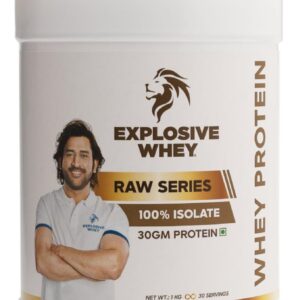 100% Raw Whey Protein Isolate Unflavoured | Trusted by MS Dhoni | 30g Protein Per Scoop | No Flavour, No Sweetener, No Added Sugar | Lean Muscle Growth, Fast Recovery | Light on Gut | 1Kg (30 Servings)