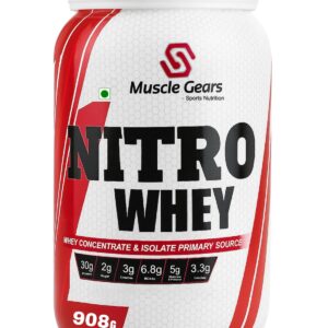 Muscle Gears Nitro Whey 2lbs Litchi Ice Cream