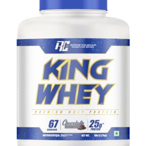 Ronnie Coleman Signature Series King Whey Protein, Chocolate Brownie (67 Servings, 2.27kg / 5lbs) | Premium Whey Protein Powder