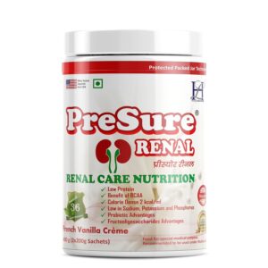 care nutrition Management of Patient with kidney disaease whey protein French Vanilla Creme Flavour 400 gm