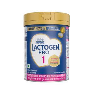Lactogen Pro Stage 1, 475g Tin Pack With Smartlid, Infant Formula With Probiotic, Prebiotics And Whey Protein